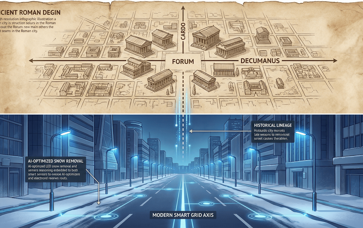 【徹底解剖】都市の背骨「カルドとデクマヌス」ローマの叡智は北海道のまちづくり・防災・観光をどう進化させるか