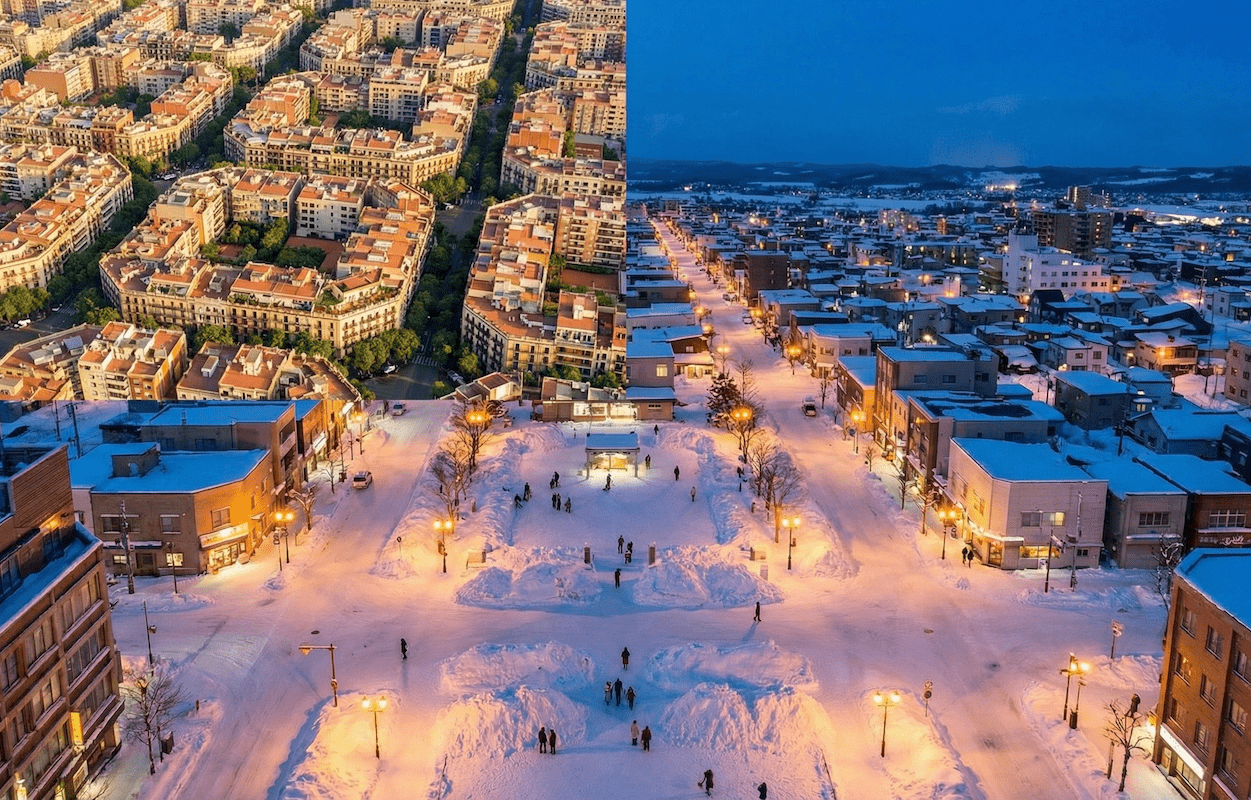 【バルセロナ「セルダ計画」に学ぶ都市の処方箋】「隅切り」を雪と観光の資産に変える都市工学アプローチ