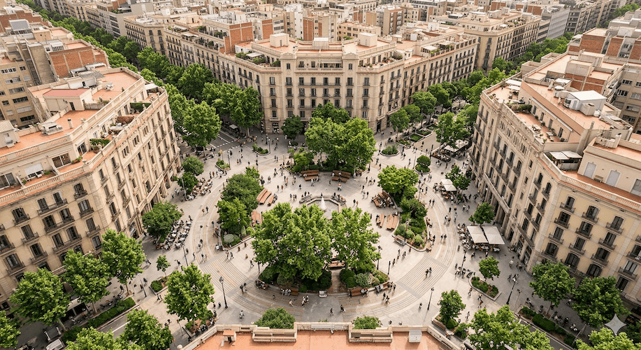 【バルセロナ「スーパーブロック」構想】車を排除し歩行者中心の都市を創る